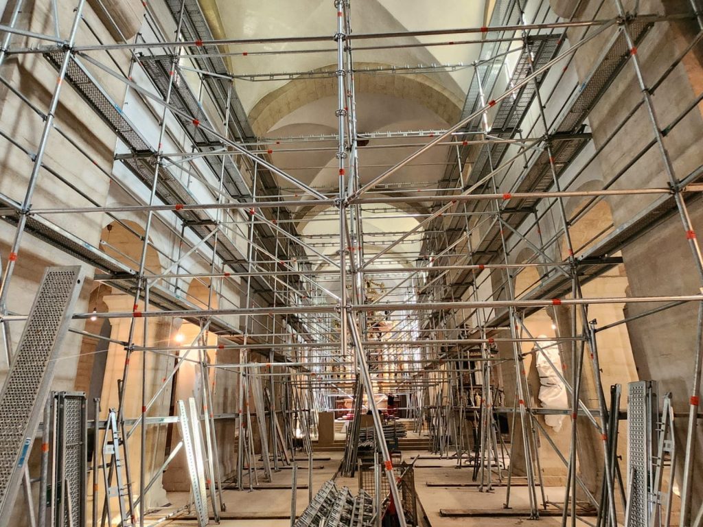 Raumgerüst in histroischem Gebäude
